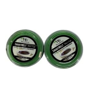 NEW WoodWick SmartMelt Wax Cup Clean Rain 1oz Set of 2 Green Wax Melts 350149
